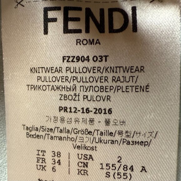 Gorgeous Fendi lace-effect top!  Worn once, 38 or XS - Picture 12 of 13